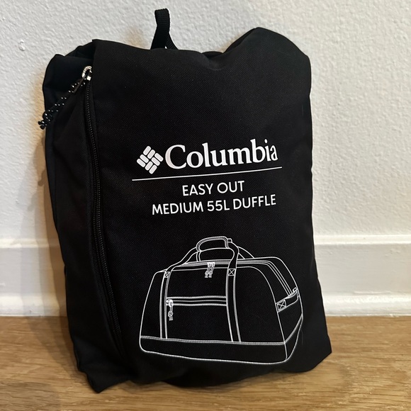 Columbia Black Easy Out Medium Packable 55L Duffel Bag - Picture 1 of 5